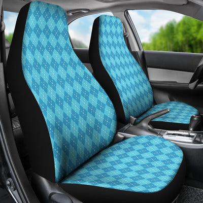 Blue Argyle Design Universal Fit Car Seat Covers