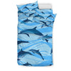 Blue Dolphin Duvet Cover Bedding Set