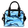 Blue Dolphin Leather Shoulder Handbag