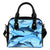 Blue Dolphin Leather Shoulder Handbag