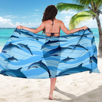 Blue Dolphin Beach Sarong Pareo Wrap