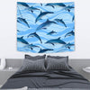 Blue Dolphin Wall Tapestry