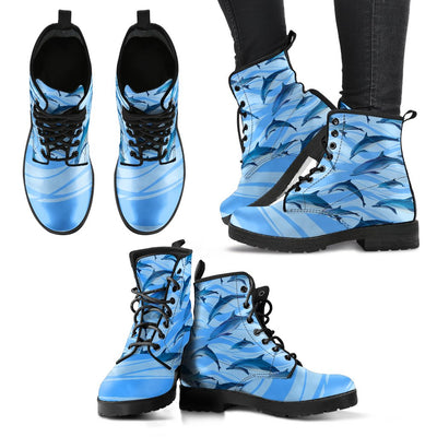Blue Dolphin Women & Men Leather Boots