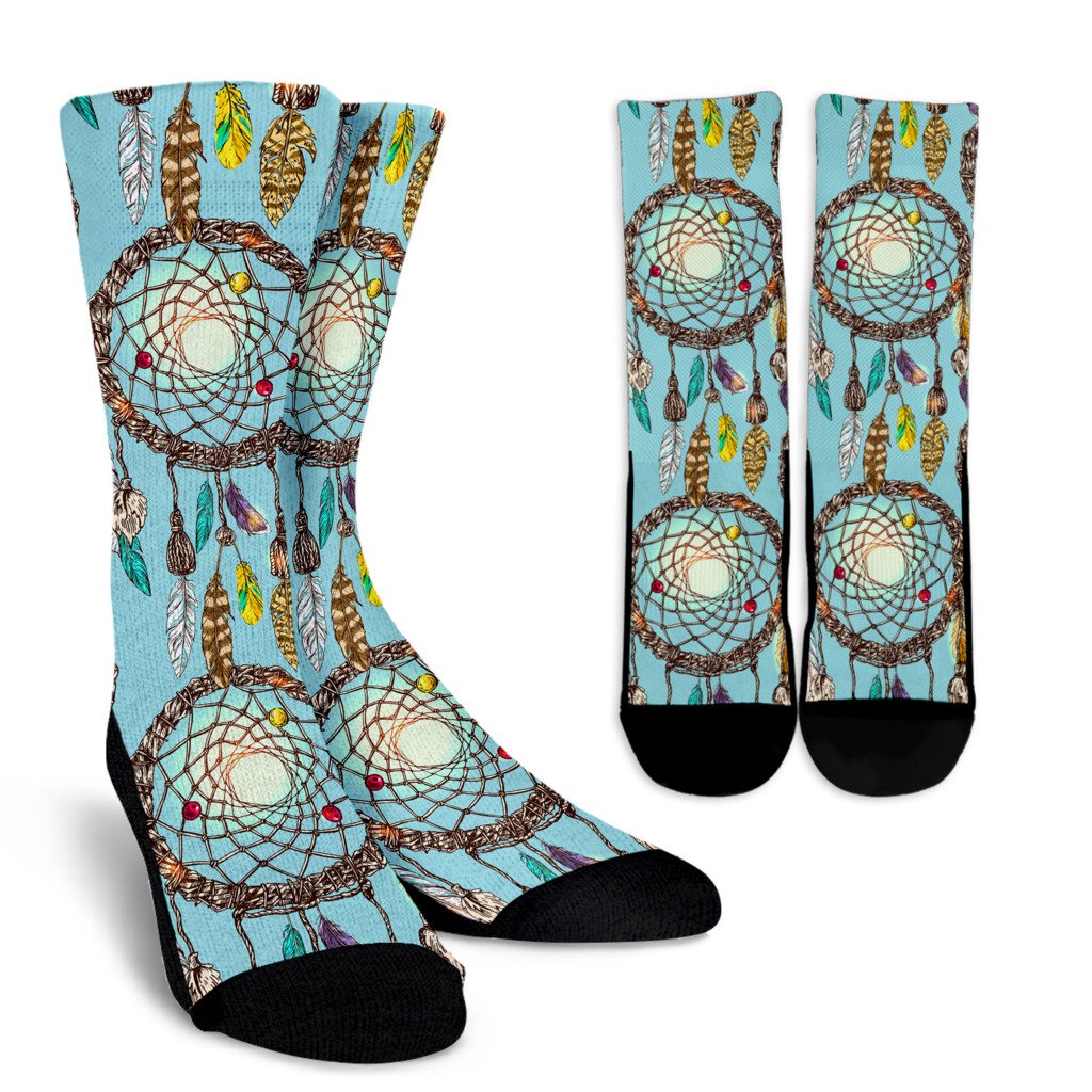 Blue Dream catcher Crew Socks