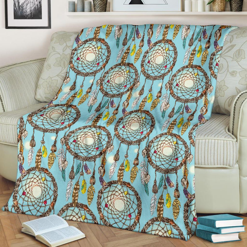 Blue Dream Catcher Fleece Blanket