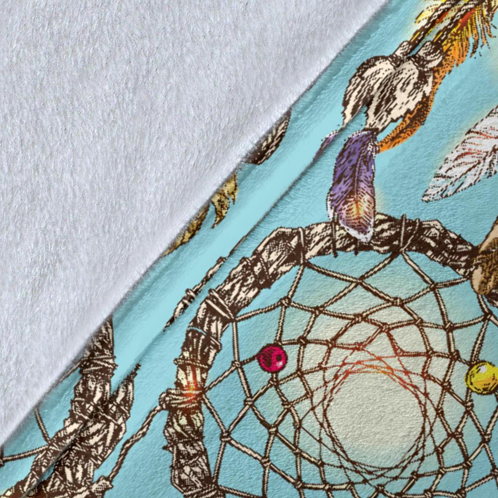 Blue Dream Catcher Fleece Blanket