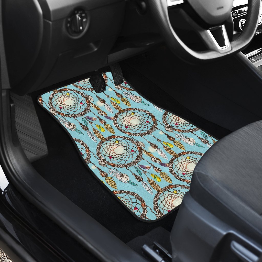 Blue Dream catcher Front and Back Car Floor Mats