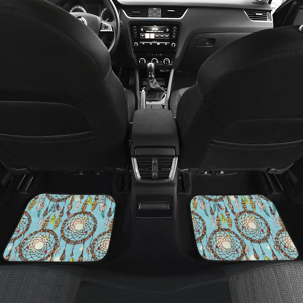 Blue Dream catcher Front and Back Car Floor Mats