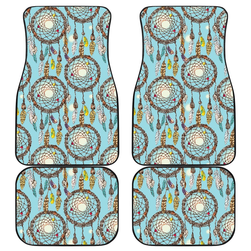 Blue Dream catcher Front and Back Car Floor Mats