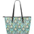 Blue Dream catcher Large Leather Tote Bag