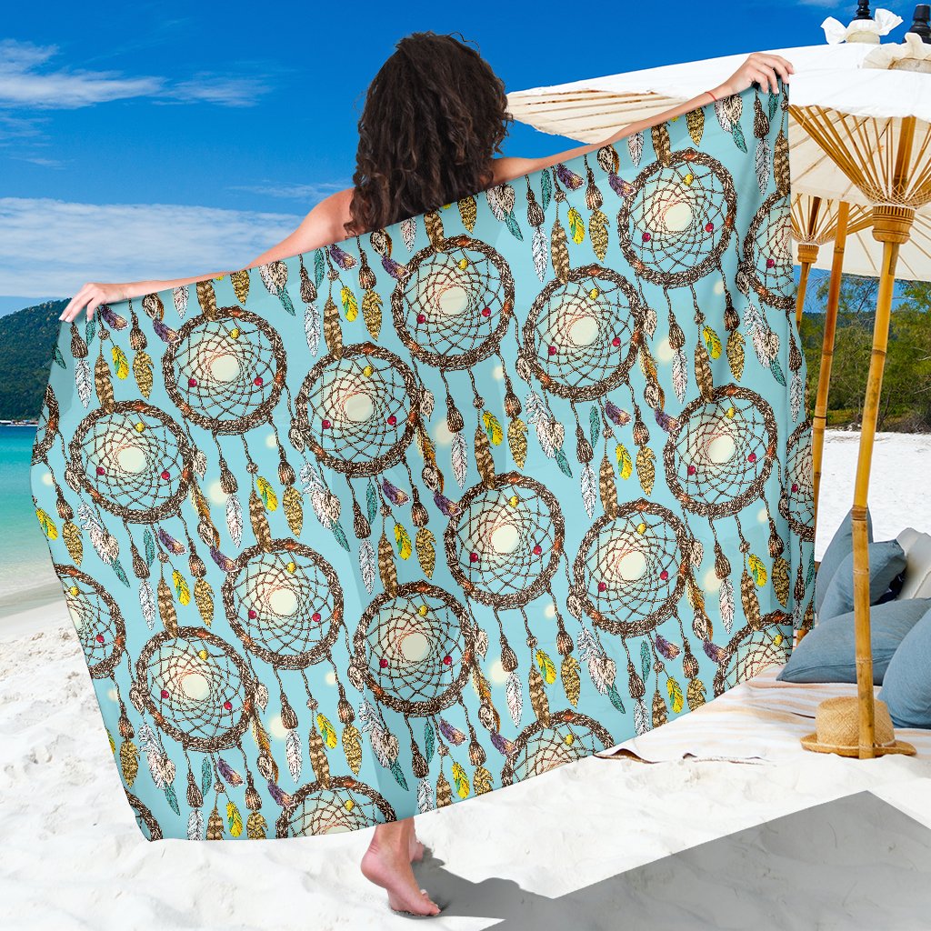 Blue Dream Catcher Sarong Pareo Wrap