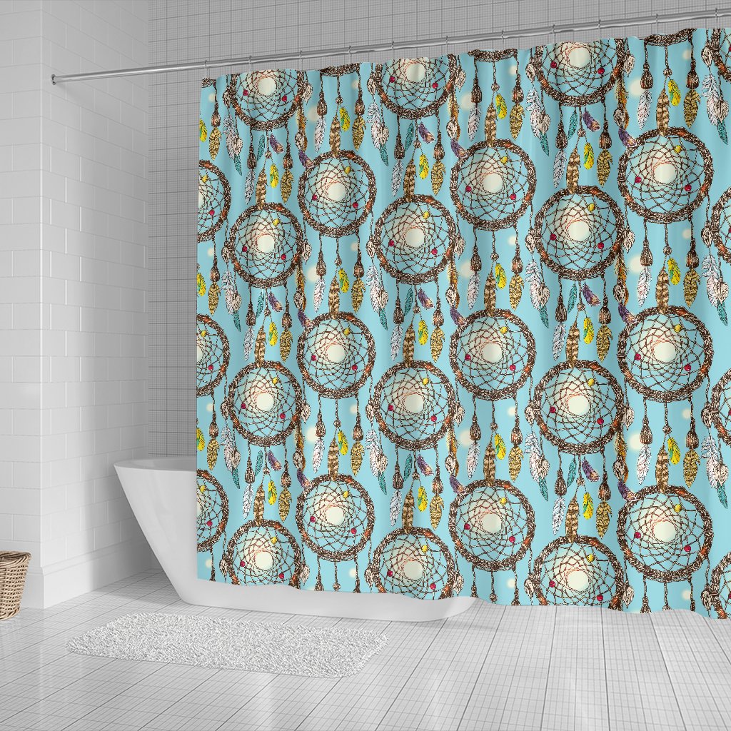 Blue Dream catcher Shower Curtain