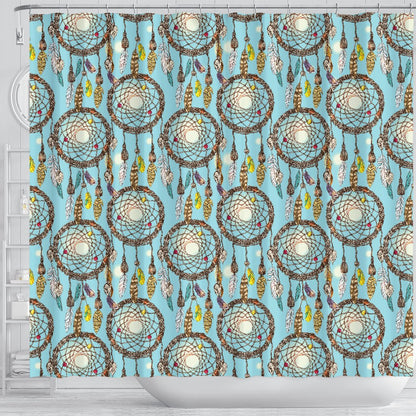 Blue Dream catcher Shower Curtain