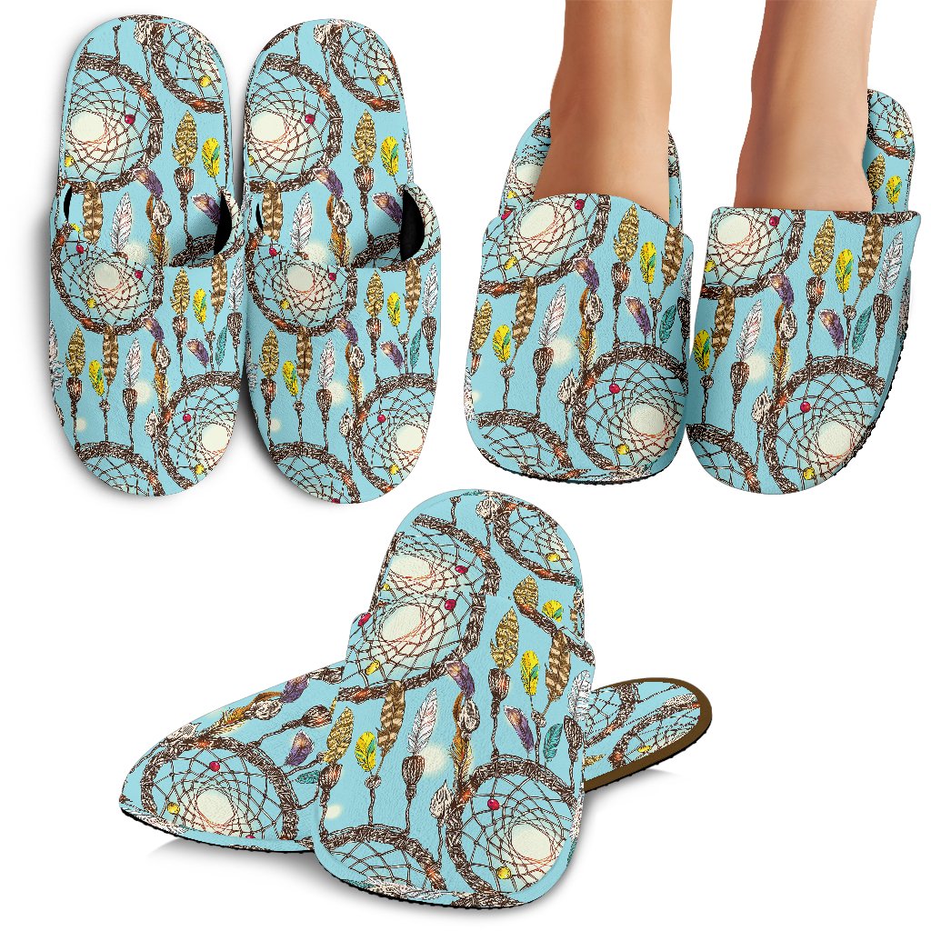 Blue Dream Catcher Slippers