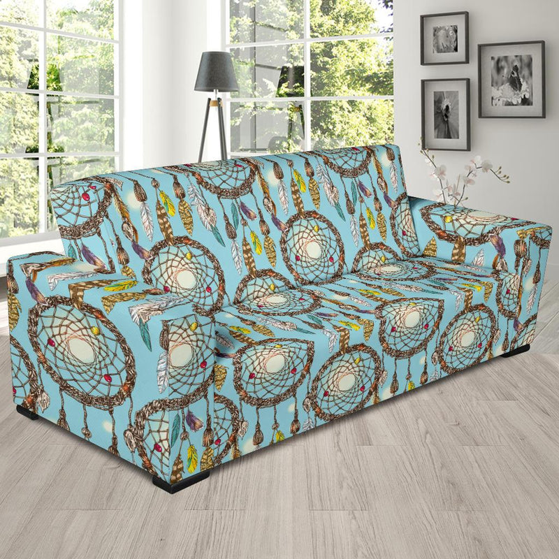 Blue Dream catcher Sofa Slipcover-JORJUNE.COM