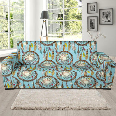 Blue Dream catcher Sofa Slipcover-JORJUNE.COM