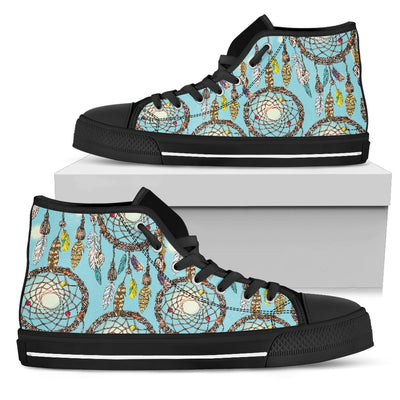 Blue Dream Catcher Women High Top Shoes