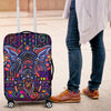 Blue Elephant Indian Mandala Luggage Cover Protector