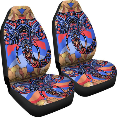 Blue Elephant Indian Mandala Universal Fit Car Seat Covers