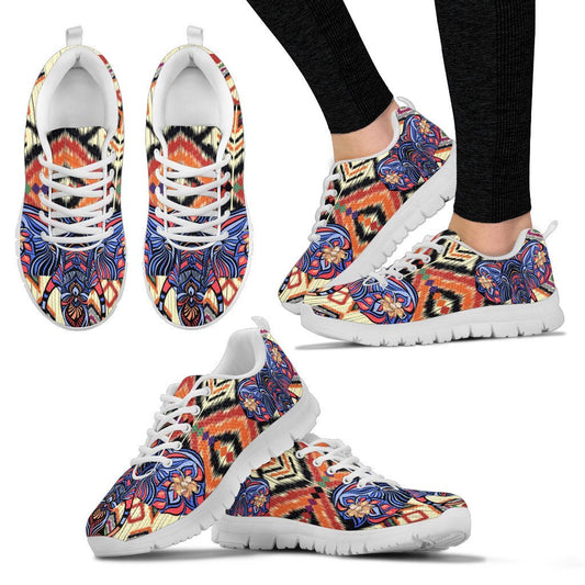 Blue Elephant Indian Mandala Women Sneakers