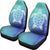 Blue gradient Sea Turtle Print Universal Fit Car Seat Covers