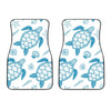 Blue Sea Turtle Pattern Car Floor Mats