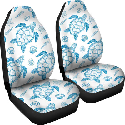 Blue Sea Turtle Pattern Universal Fit Car Seat Covers