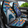 Blue Shark Pattern Universal Fit Car Seat Covers