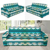 Blue Tribal Aztec Sofa Slipcover-JORJUNE.COM