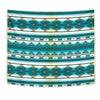 Blue Tribal Aztec Tapestry