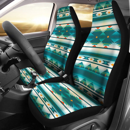 Blue Tribal Aztec Universal Fit Car Seat Covers