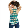 Blue Tribal Aztec Women Racerback Tank Top