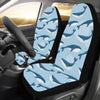 Blue Whale Pattern Print Design 02 Car Seat Covers (Set of 2)-JORJUNE.COM