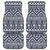 Blue White Tribal Aztec Front and Back Car Floor Mats