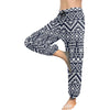 Black White Tribal Aztec Harem Pants