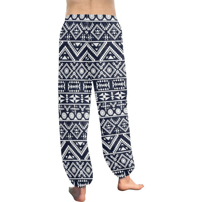 Black White Tribal Aztec Harem Pants