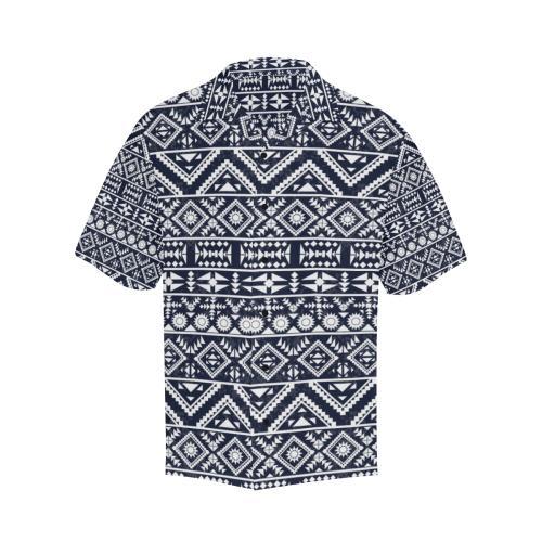 Black White Tribal Aztec Men Hawaiian Shirt