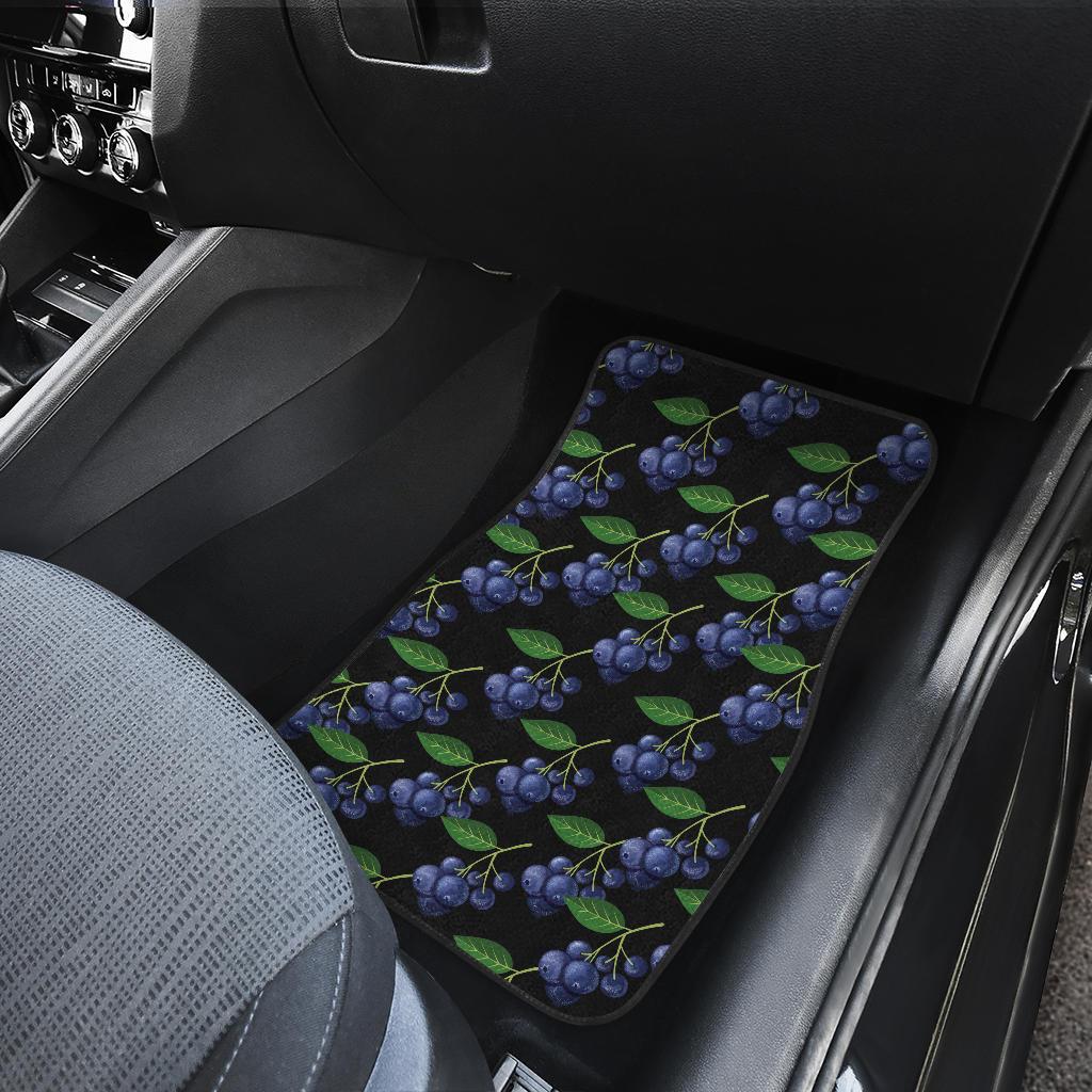 Blueberry Pattern Print Design BB01 Car Floor Mats-JorJune
