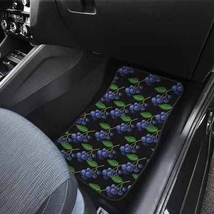Blueberry Pattern Print Design BB01 Car Floor Mats-JorJune