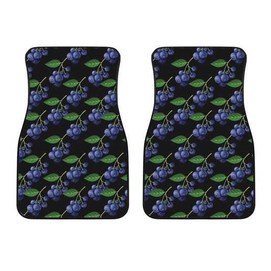 Blueberry Pattern Print Design BB01 Car Floor Mats-JorJune