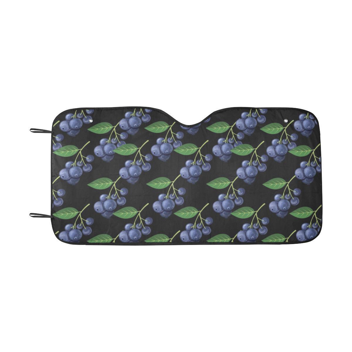 Blueberry Pattern Print Design BB01 Car Sun Shade-JorJune