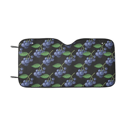 Blueberry Pattern Print Design BB01 Car Sun Shade-JorJune