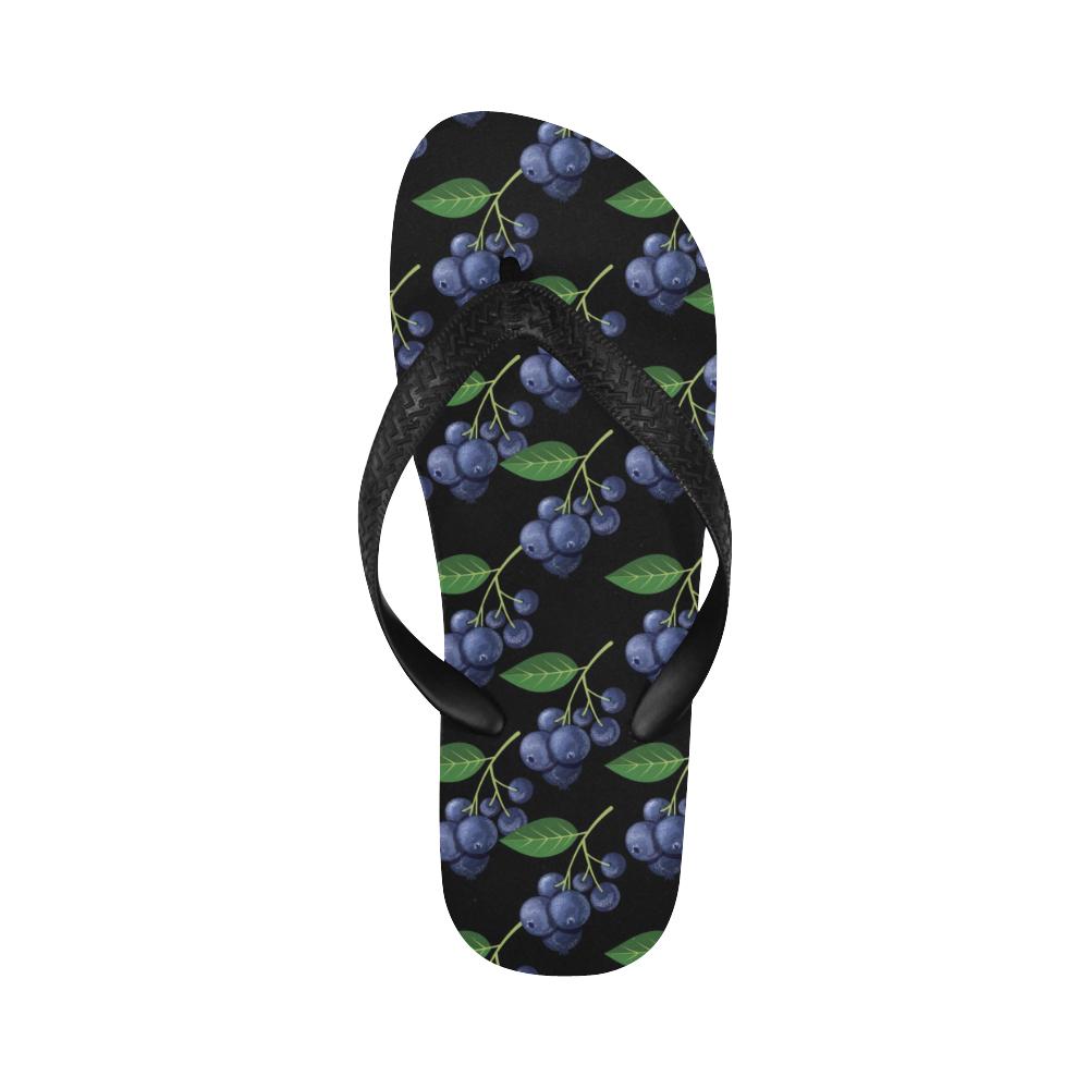 Blueberry Pattern Print Design BB01 Flip Flops-JorJune