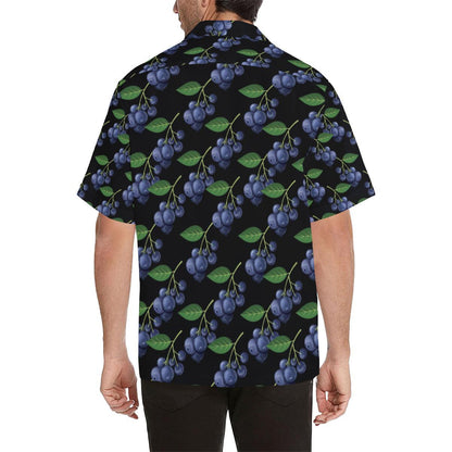Blueberry Pattern Print Design BB01 Men Hawaiian Shirt-JorJune