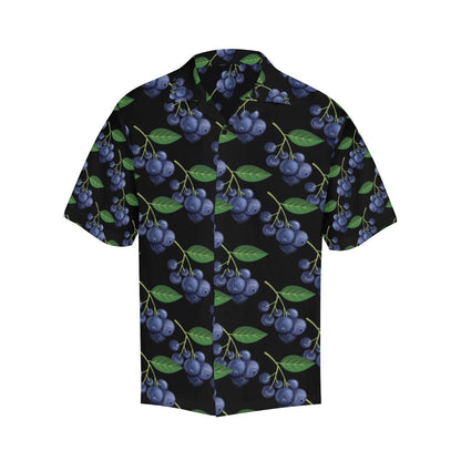 Blueberry Pattern Print Design BB01 Men Hawaiian Shirt-JorJune