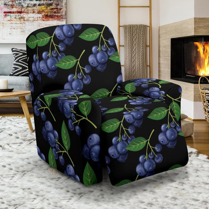 Blueberry Pattern Print Design BB01 Recliner Slipcover-JORJUNE.COM