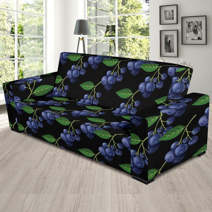 Blueberry Pattern Print Design BB01 Sofa Slipcover-JORJUNE.COM