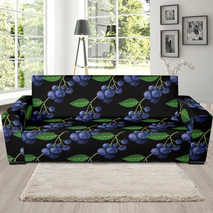Blueberry Pattern Print Design BB01 Sofa Slipcover-JORJUNE.COM