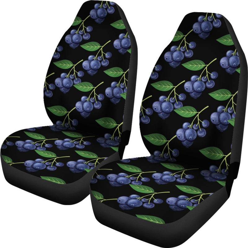 Blueberry Pattern Print Design BB01 Universal Fit Car Seat Covers