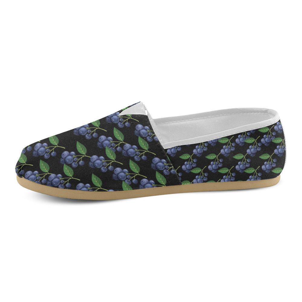 Blueberry Pattern Print Design BB01 Women Casual Shoes-JorJune.com